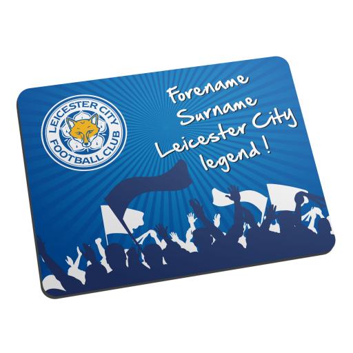 Personalised Leicester City FC Legend Mouse Mat.