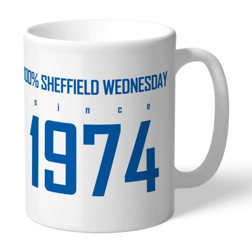 Personalised Sheffield Wednesday FC 100 Percent Mug.