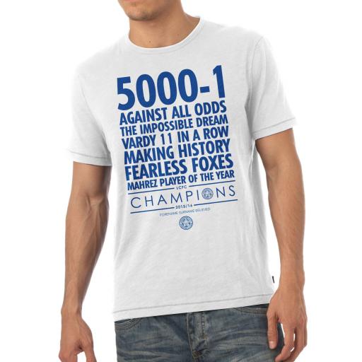 Personalised Leicester City FC Believe T-Shirt.