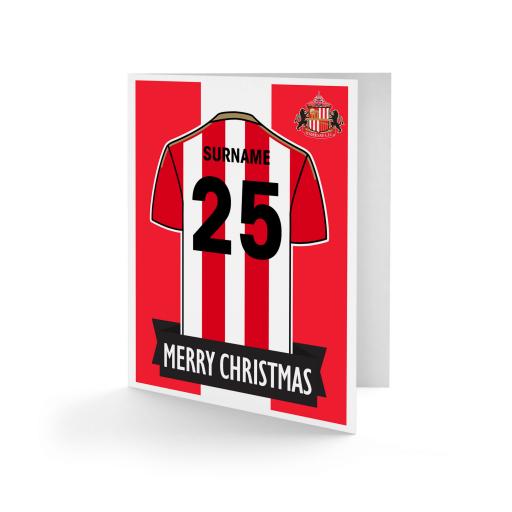 Sunderland AFC Shirt Christmas Card