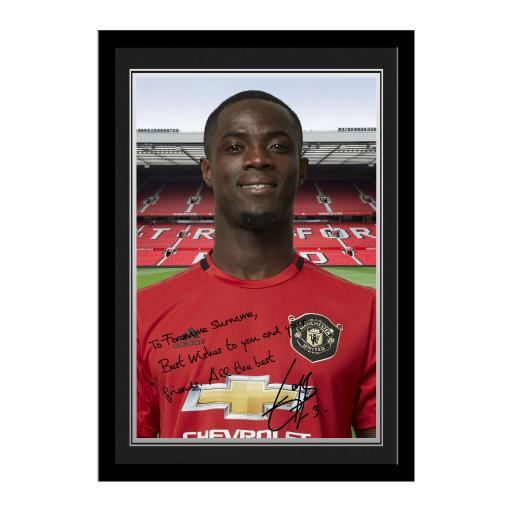 Personalised Manchester United FC Bailly Autograph Photo Framed.