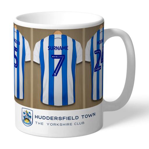 Personalised Huddersfield Town AFC Dressing Room Mug.