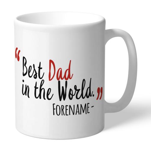 Personalised Nottingham Forest Best Dad In The World Mug.
