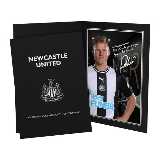 Personalised Newcastle United FC Ritchie Autograph Photo Folder.