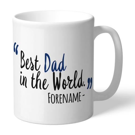 Personalised Millwall Best Dad In The World Mug.