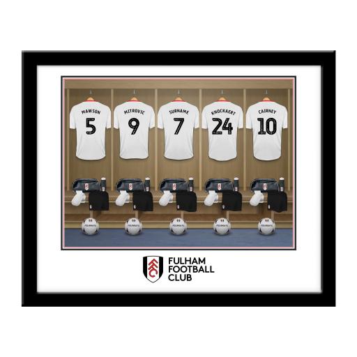 Personalised Fulham FC Dressing Room Framed Print.
