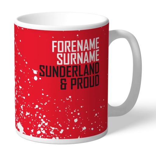 Personalised Sunderland AFC Proud Mug.