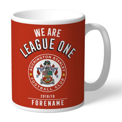 Personalised Accrington Stanley FC We Are League One Mug.