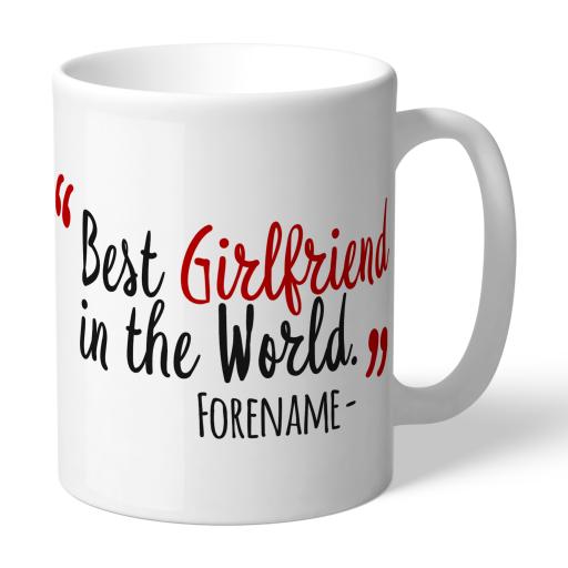 Personalised Brentford Best Girlfriend In The World Mug.