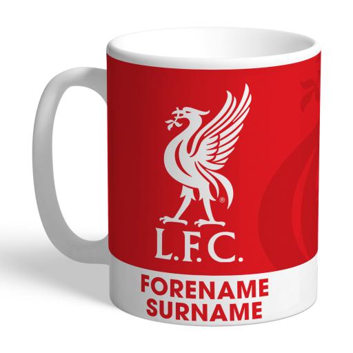 Personalised Liverpool FC Bold Crest Mug.