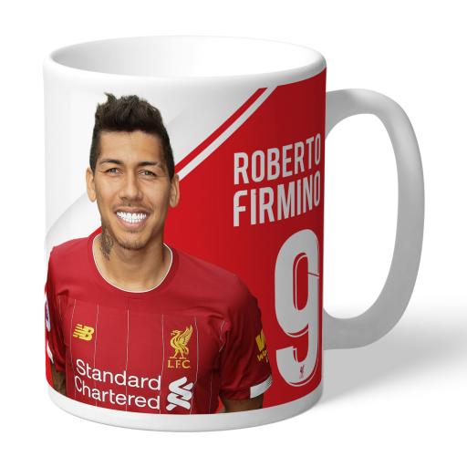 Personalised Liverpool FC Firmino Autograph Mug.