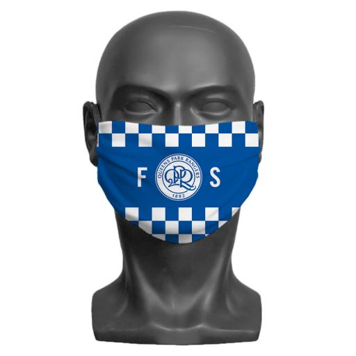 Queens Park Rangers FC Initials Adult Face Mask (Medium)