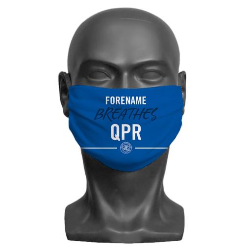 Queens Park Rangers FC Breathes Adult Face Mask (Medium)