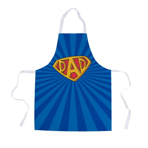 Personalised Super Dad - Apron - Adult Size.