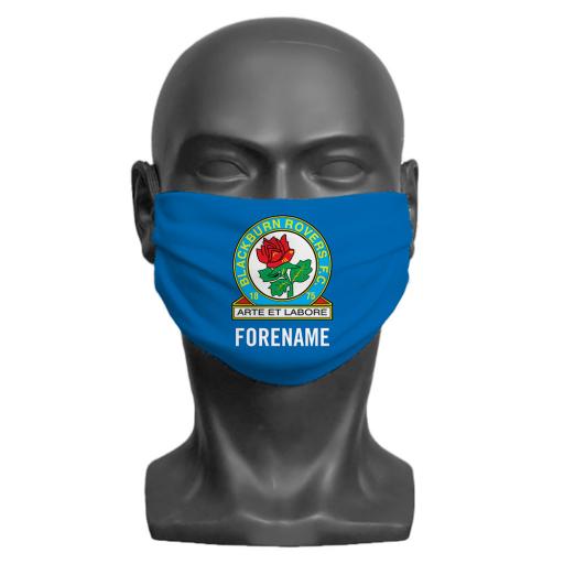 Blackburn Rovers FC Crest Adult Face Mask (Medium)