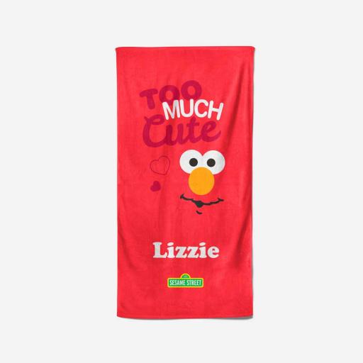Personalised Too Much Cute - 70 x 140 Towel.