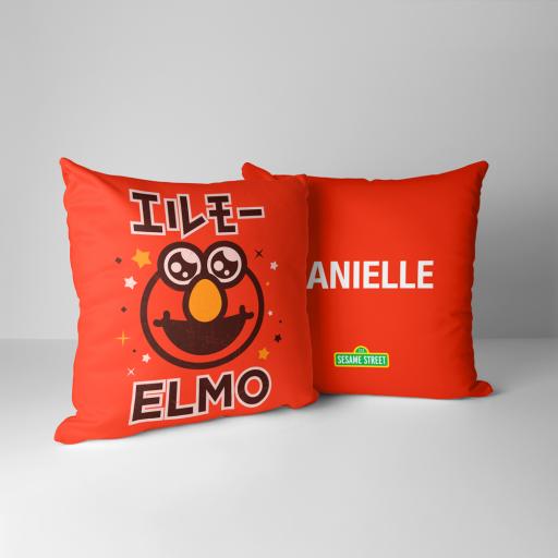 Personalised Elmo Personalised Cushion - Anime.