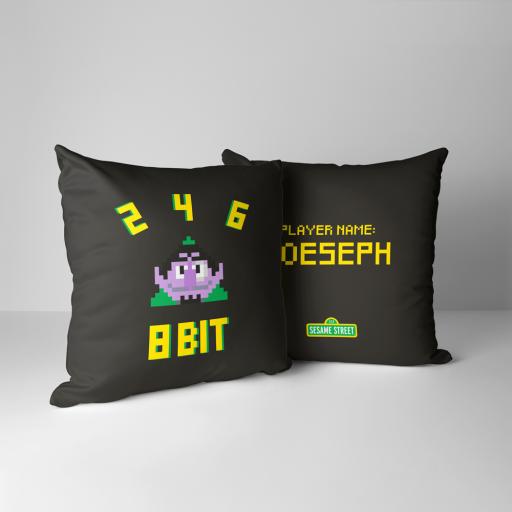 Personalised Count Von Count Personalised Cushion - Arcade.