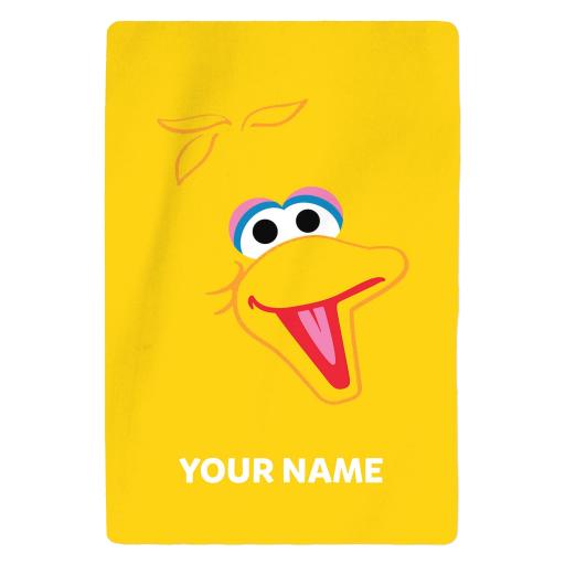 Personalised Sesame Street - Big Bird Features - Blankets.