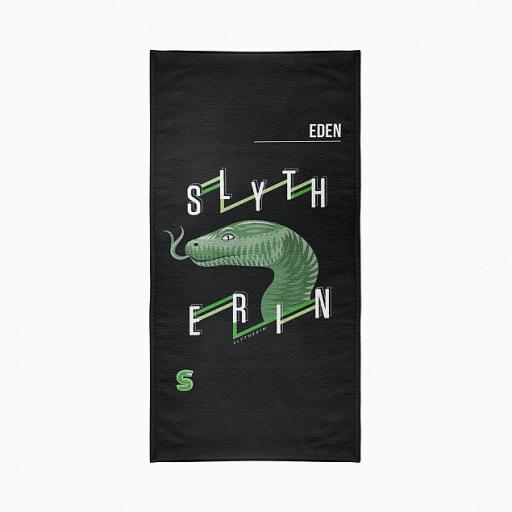 Personalised Slytherin Neo Print  Beach Towel.