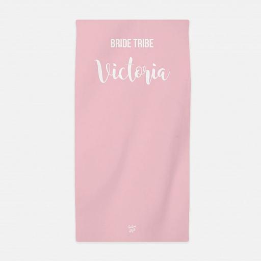 Personalised Bride Tribe Hen Party Beach Towel.