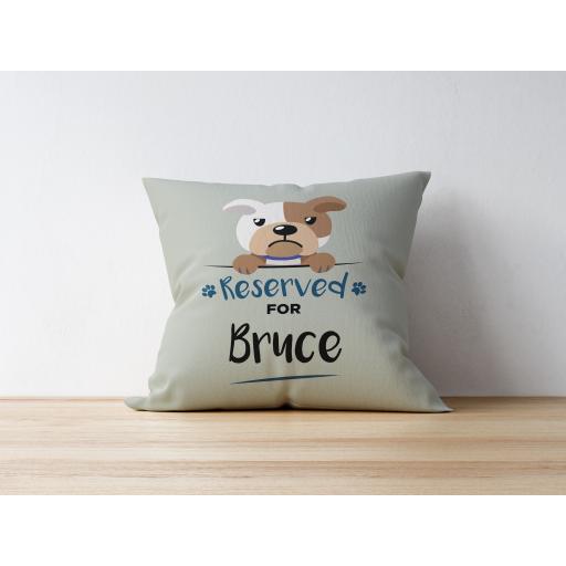 Personalised Bulldog Cushion