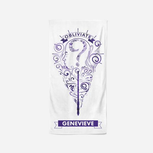 Personalised Harry Potter Towel - Obliviate.