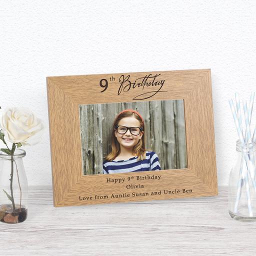 Personalised Happy Birthday Photo Frame (Any Age)