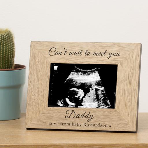 Personalised Can't Wait To Meet You Photo Frame