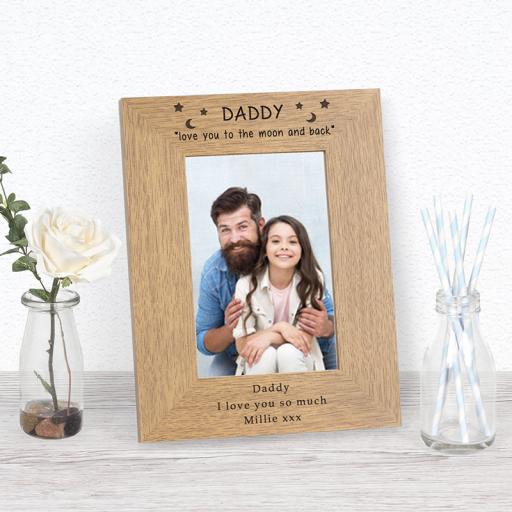 Personalised Love you to the moon Photo Frame