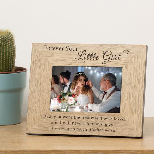 Personalised Forever Your Little Girl Photo Frame