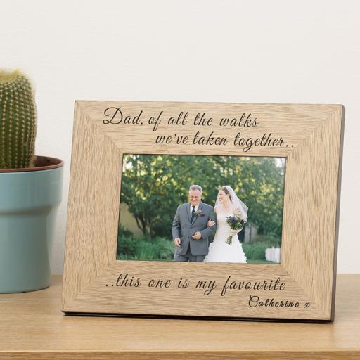 Personalised Of All The Walks Photo Frame