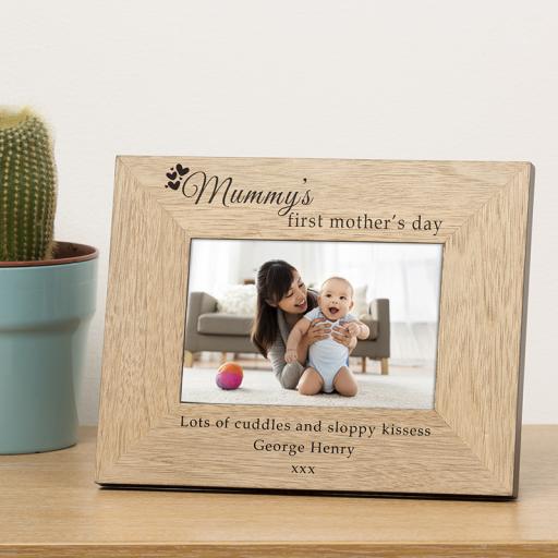 Personalised Mummy's First Mother's Day Photo Frame