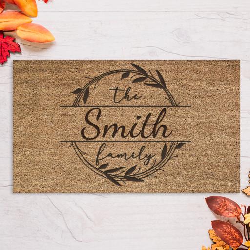 Personalised Door Mat 60x40 - The Family 3