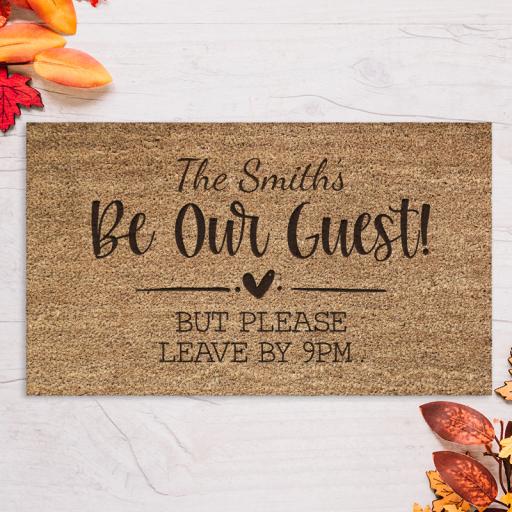 Personalised Door Mat 60x40 - Be Our Guest