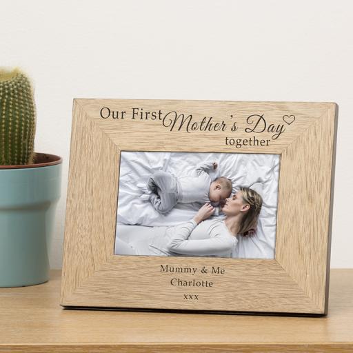 Personalised Our First Mother's Day Together Photo Frame